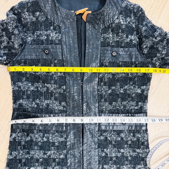 TORY BURCH edalene Wool Tweed Coat EUC - Picture 11 of 12